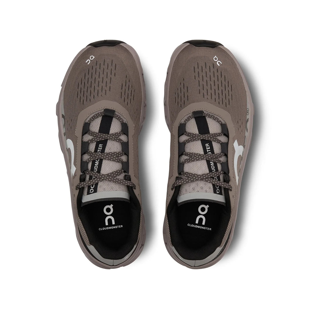 on cloudmonster men's | cinder/fog