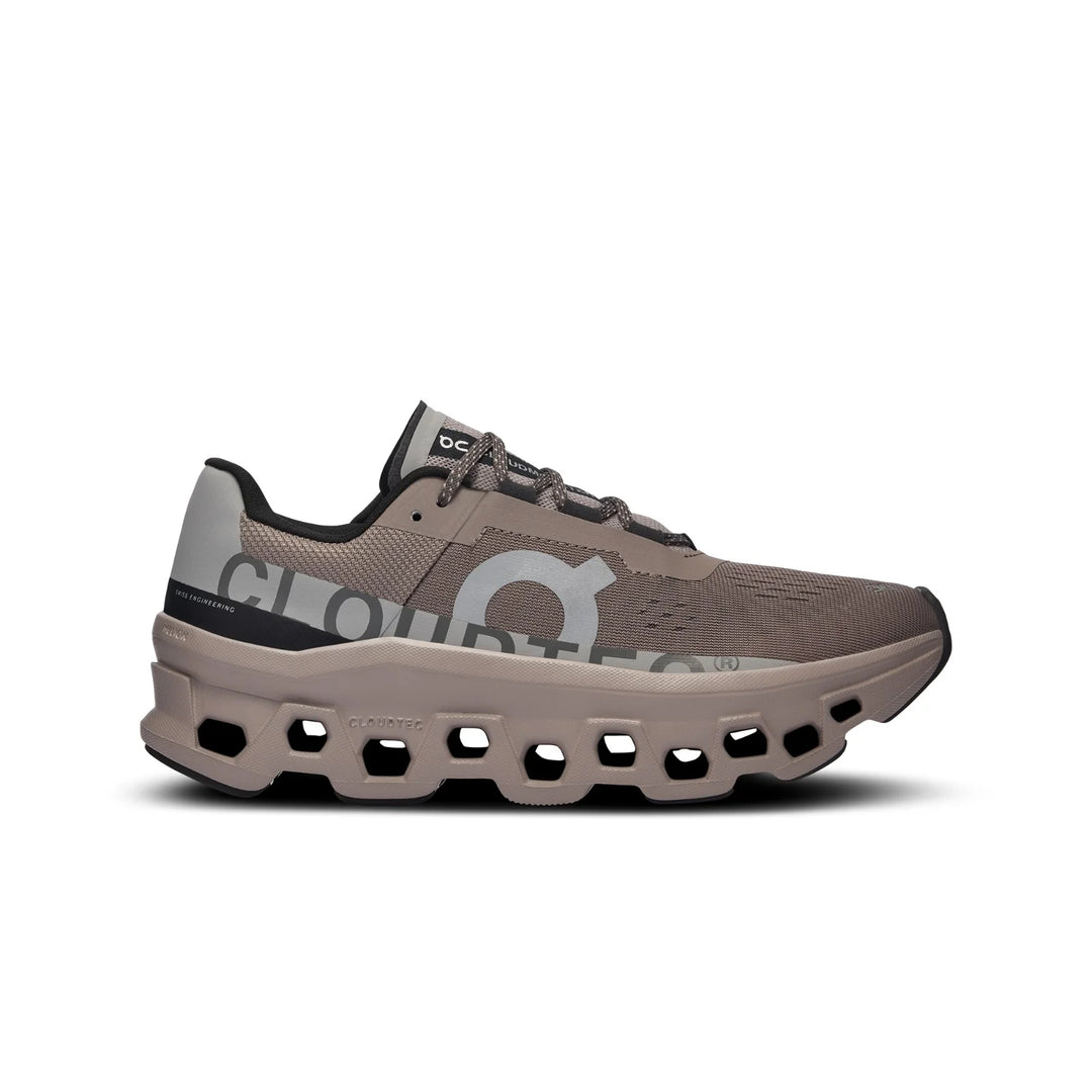 on cloudmonster men's | cinder/fog