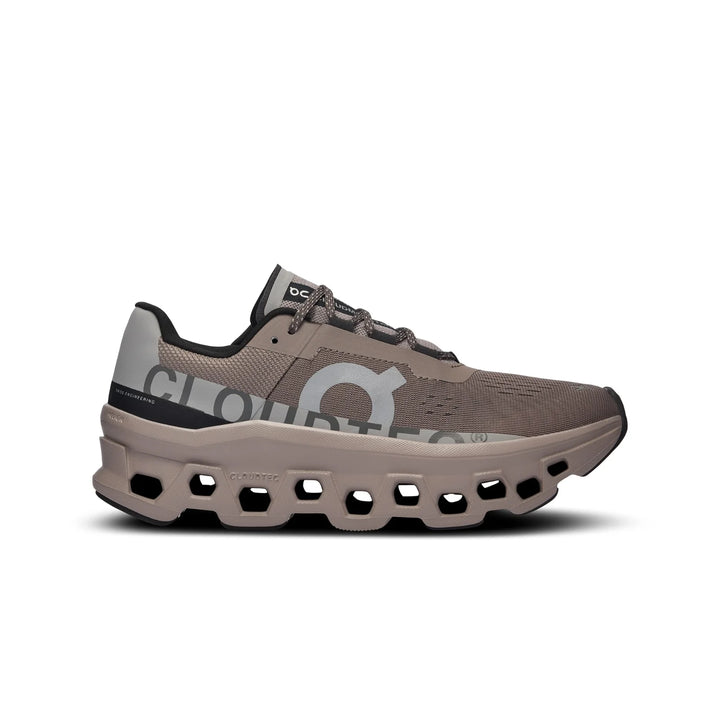on cloudmonster men's | cinder/fog