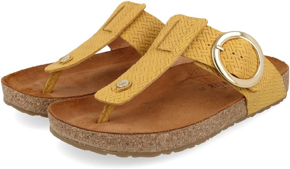 haflinger round buckle corinna women's | mostaza