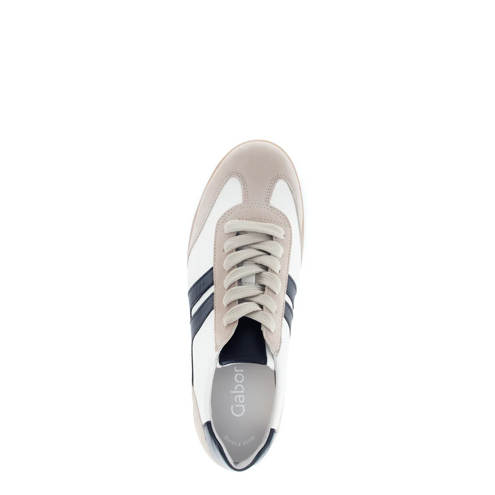 gabor t-toe sneaker women's | white/black