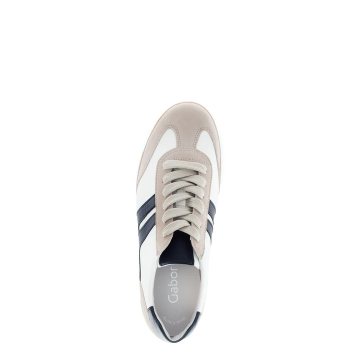 gabor t-toe sneaker women's | white/black
