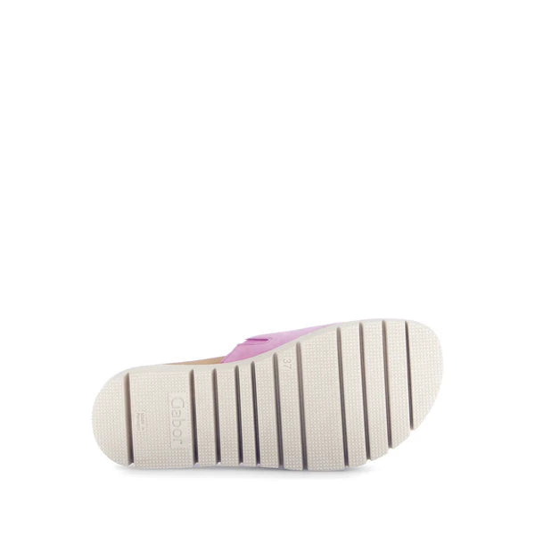 gabor circle buckle slide women's | soft pink
