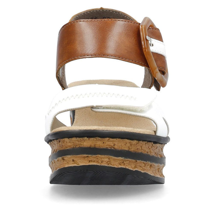 rieker rose 76 women's | white/brown