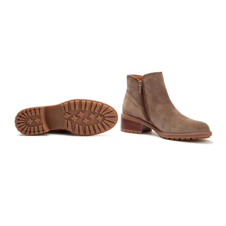 pikolinos medina mid-heel ankle boots women's | taupe