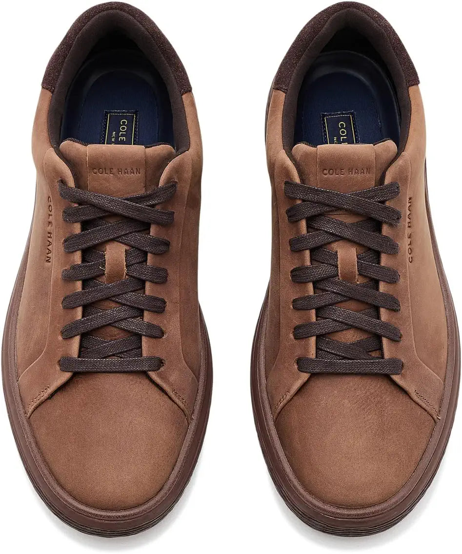 cole haan grandpro skyweave court men's | toasted coconut dark chocolate