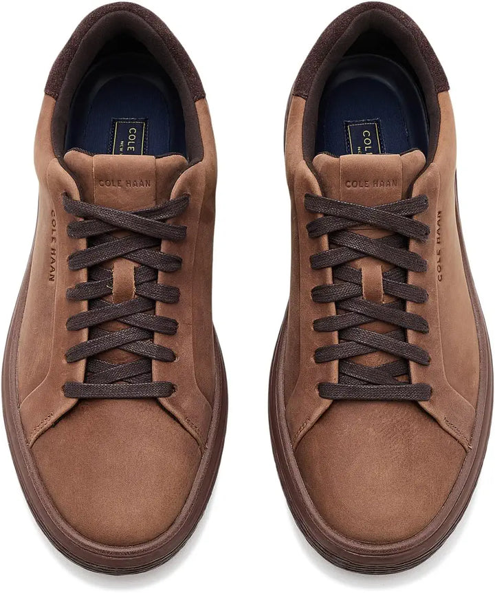 cole haan grandpro skyweave court men's | toasted coconut dark chocolate