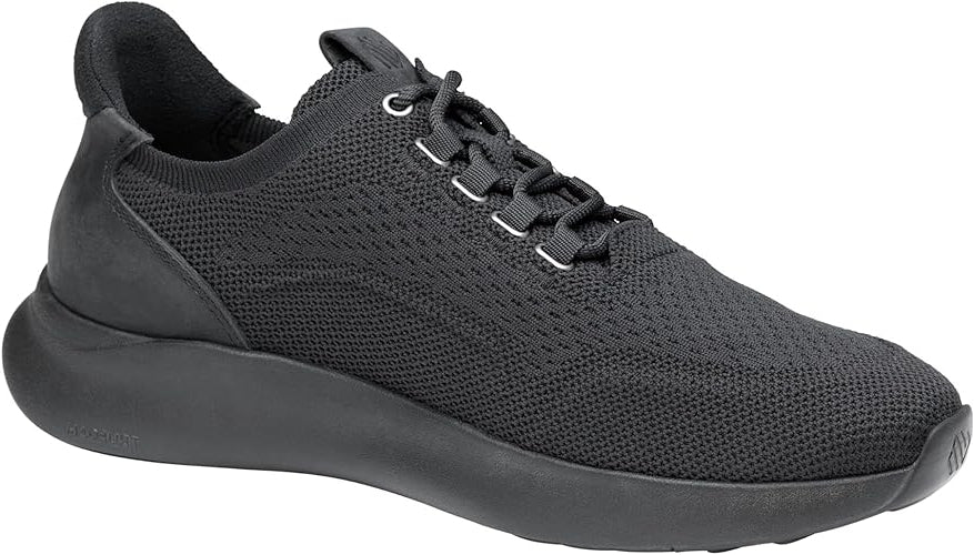 johnston & murphy amherst 2.0 knit plain toe men's | black