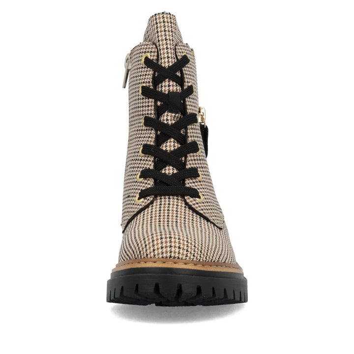 rieker 72617 pearl women's | beige-schwarz/schwarz
