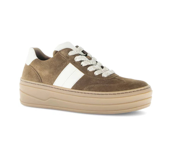 gabor street sneaker hi women's | tan