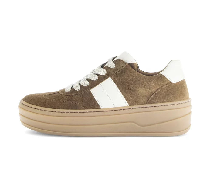 gabor street sneaker hi women's | tan