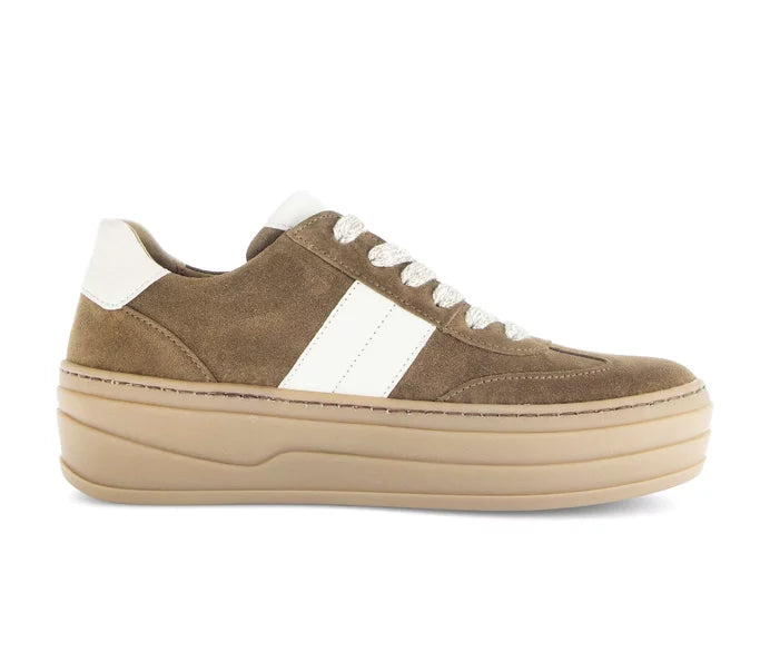 gabor street sneaker hi women's | tan