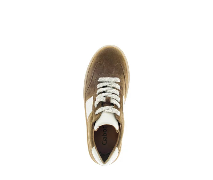 gabor street sneaker hi women's | tan