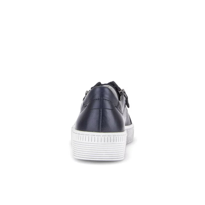 gabor sneaker zip women's | white/blue