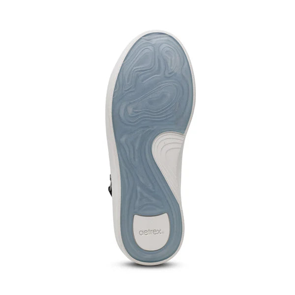 aetrex gianna arch support platform women's | black