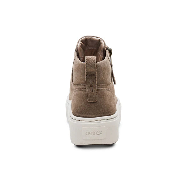 aetrex gianna arch support platform women's | taupe