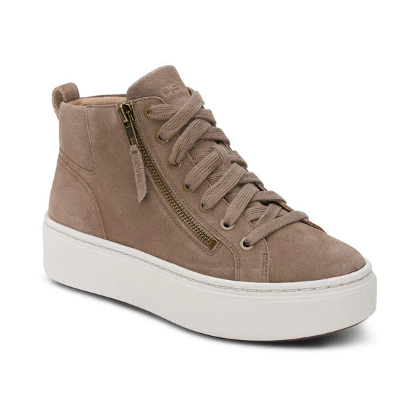aetrex gianna arch support platform women's | taupe