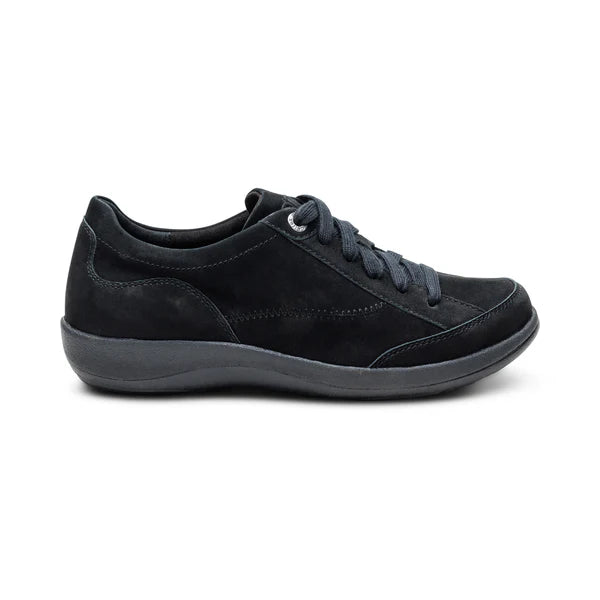 aetrex dahlia lace up oxford women's | black