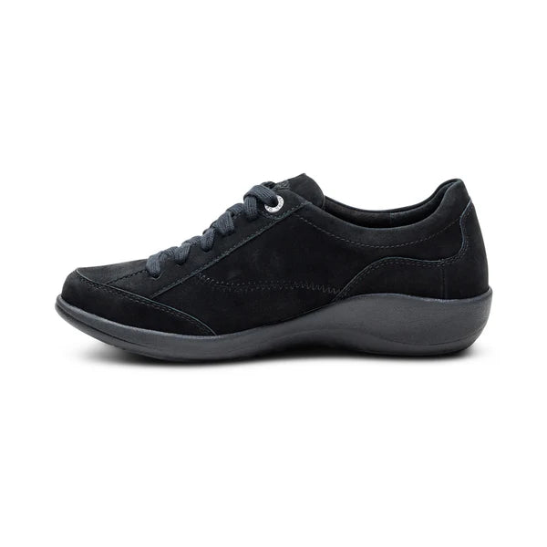 aetrex dahlia lace up oxford women's | black
