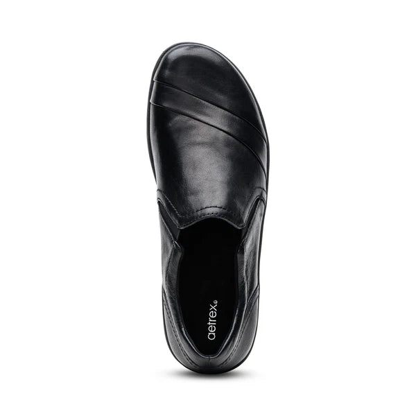 aetrex helena arch support women's | black