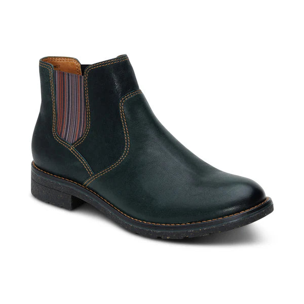 aetrex kaylee arch support chelsea women's | dark green