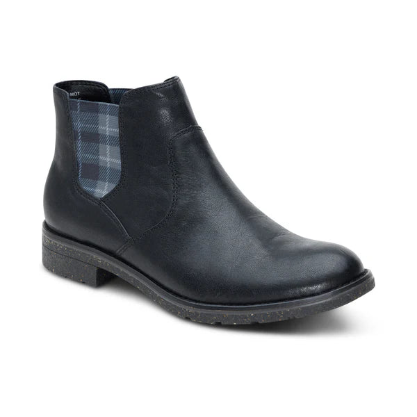 aetrex kaylee arch support chelsea women's | black