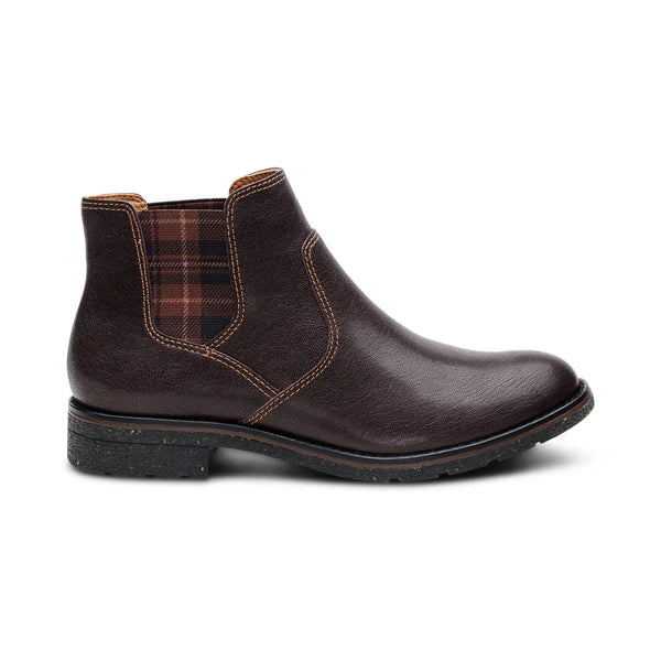 aetrex kaylee arch support chelsea women's | dark brown
