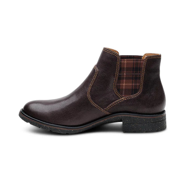 aetrex kaylee arch support chelsea women's | dark brown
