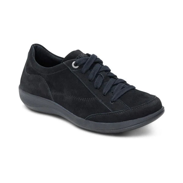 aetrex dahlia lace up oxford women's | black