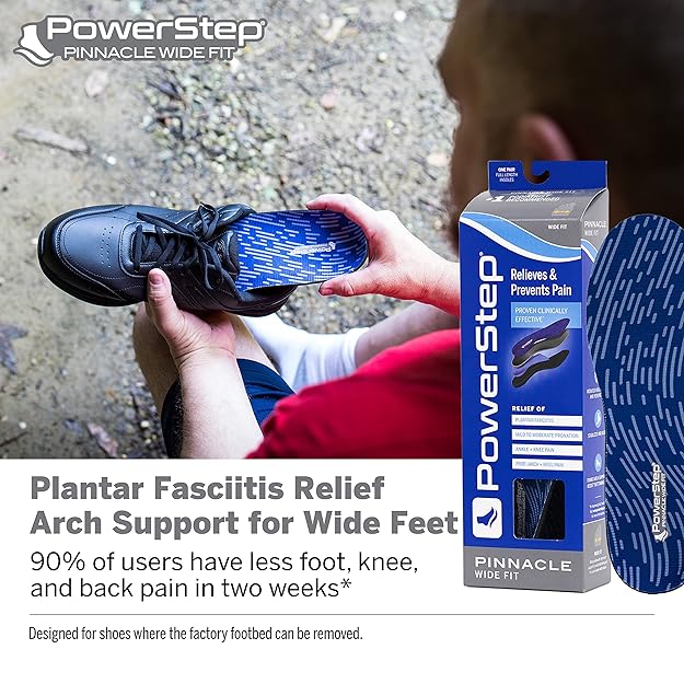 powerstep pinnacle wide feet arch support insoles | powerstep pinnacle wide feet arch support insoles