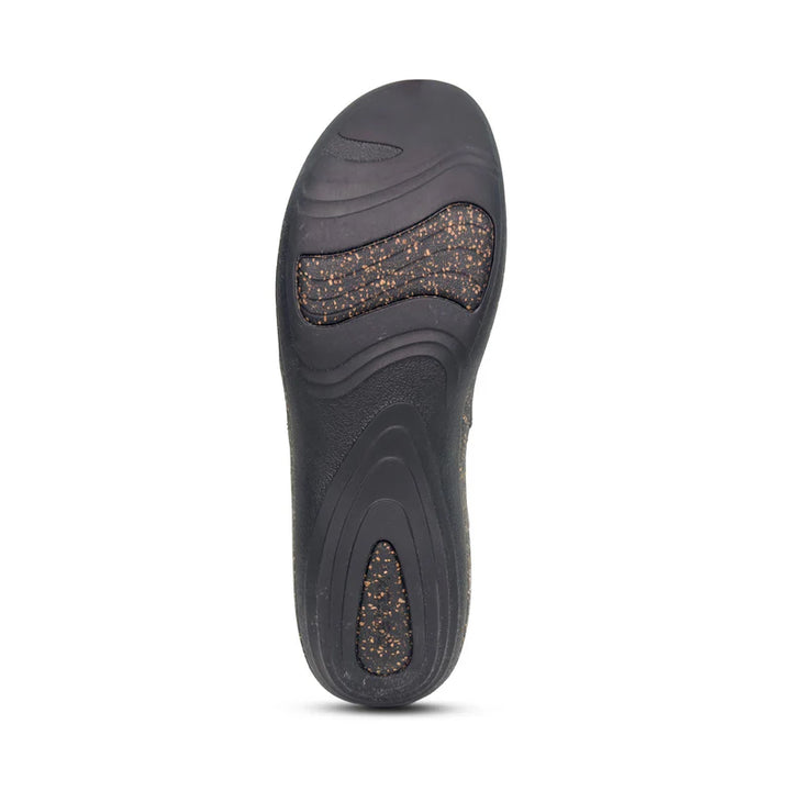 aetrex cammie arch support sweater boot women's | black