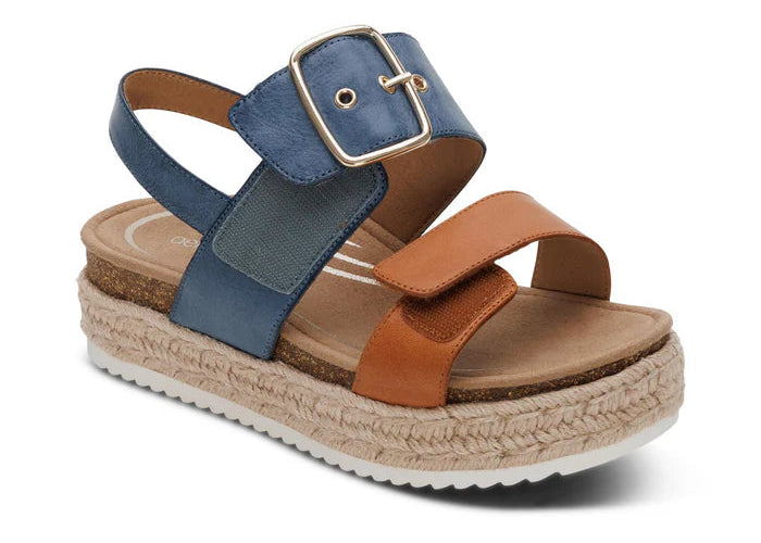 aetrex vania arch support women's | hazy blue