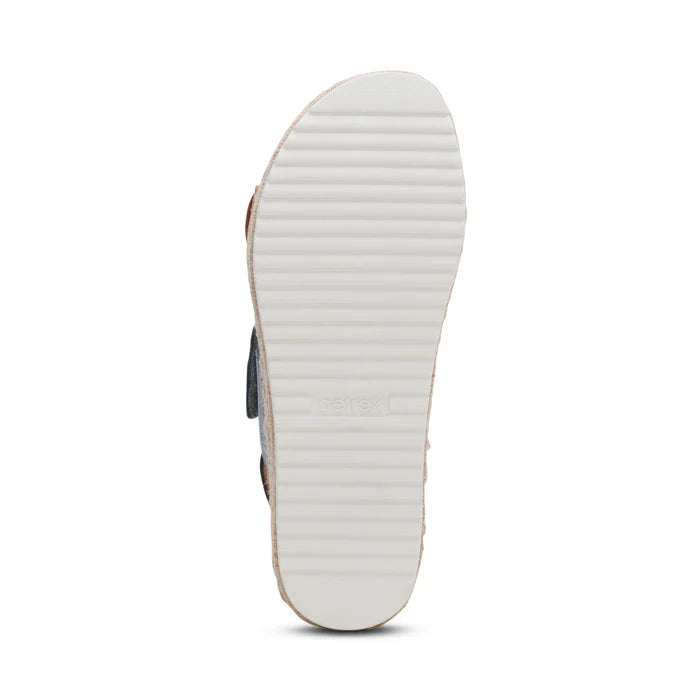 aetrex vania arch support women's | hazy blue