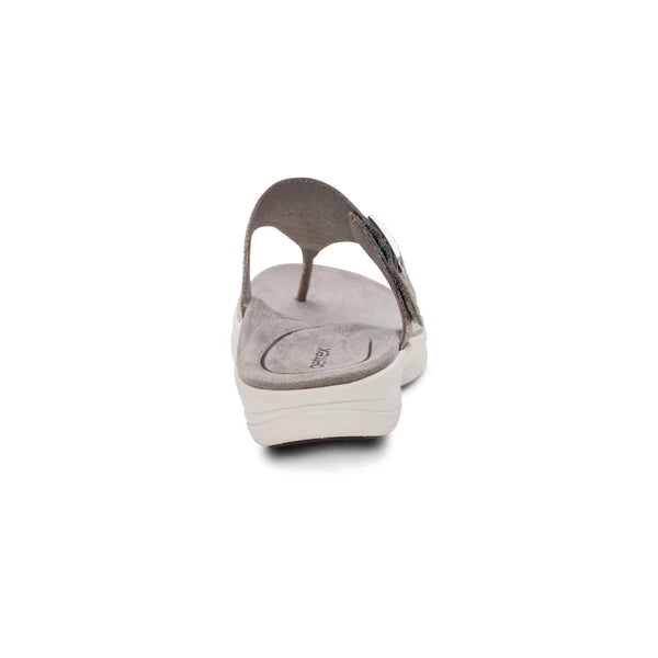 aetrex donna women's | pewter metallic