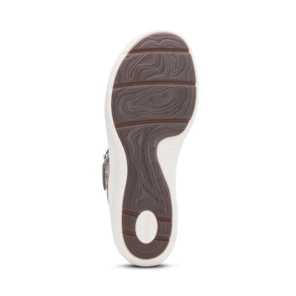 aetrex donna women's | pewter metallic