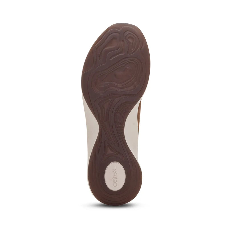 aetrex sereena wide arch support women's | taupe