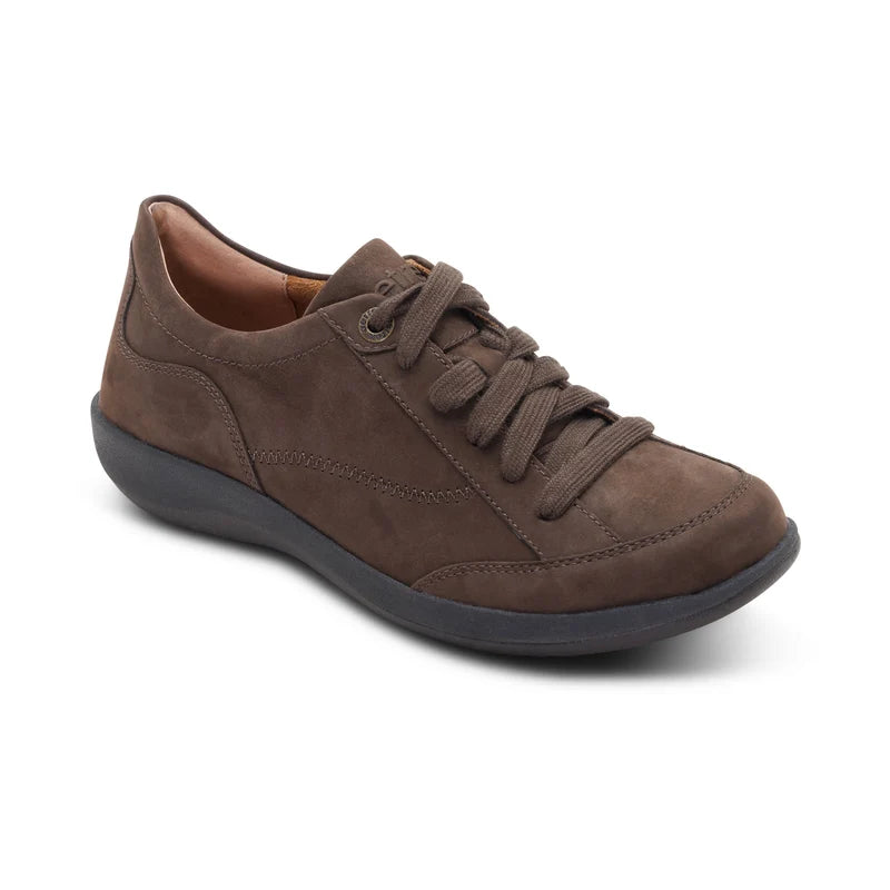 aetrex dahila lace-up oxford women's | dark earth
