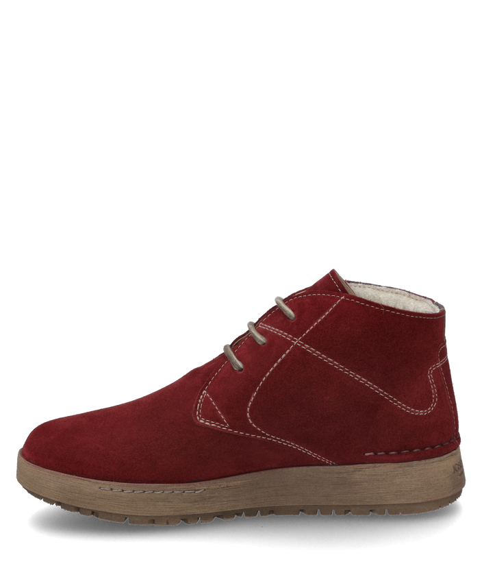 josef seibel anna 08 women's | red shiny velour/washed