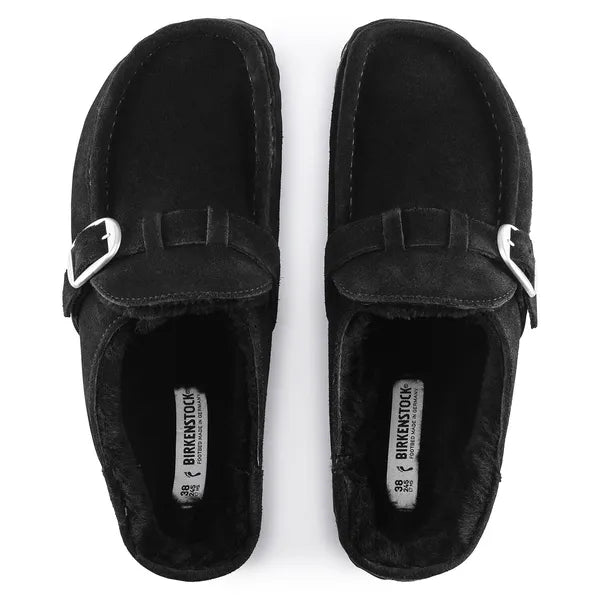 birkenstock buckley shearling narrow | black