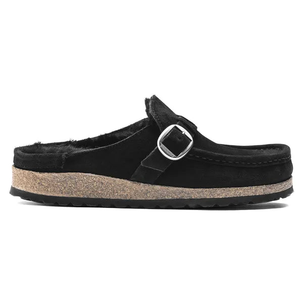 birkenstock buckley shearling narrow | black