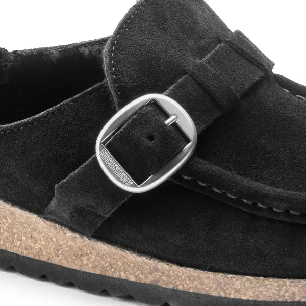 birkenstock buckley shearling narrow | black