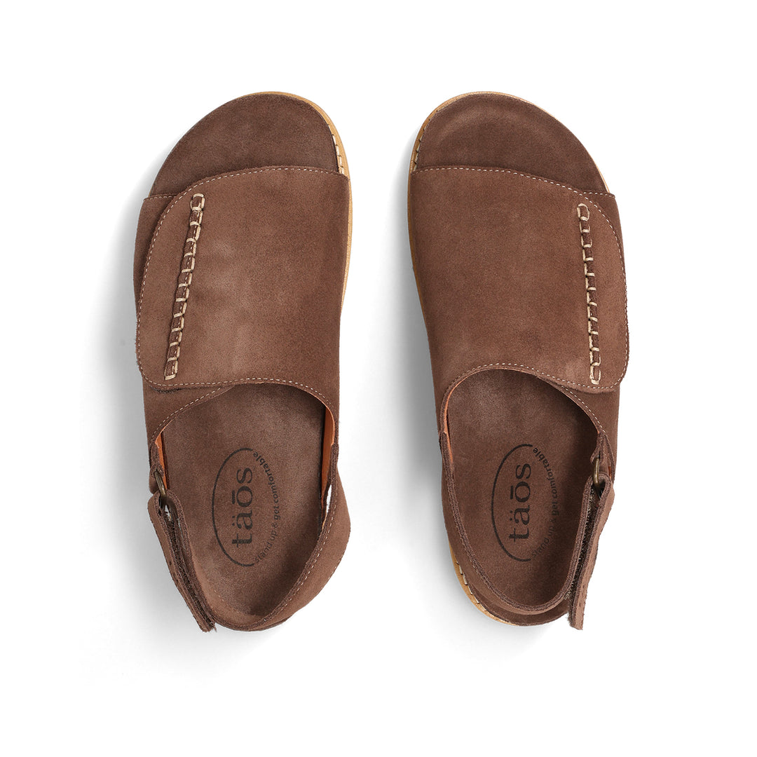 taos abstract women's | chocolate suede