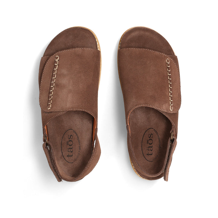taos abstract women's | chocolate suede