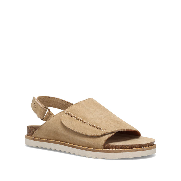 taos abstract women's | warm sand suede
