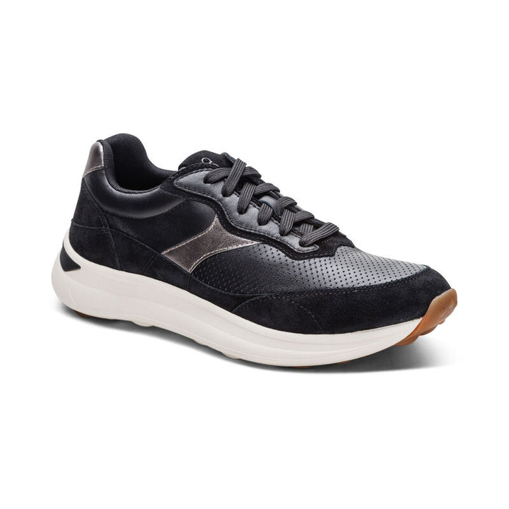 aetrex emily lace up women's | black