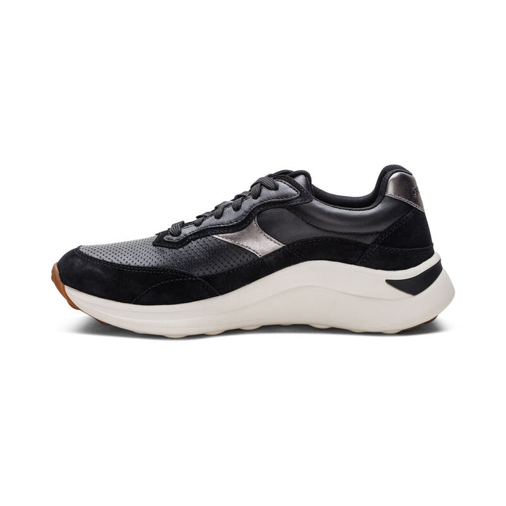 aetrex emily lace up women's | black