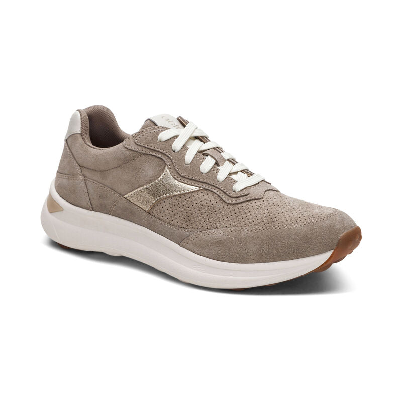 aetrex emily lace up women's | taupe