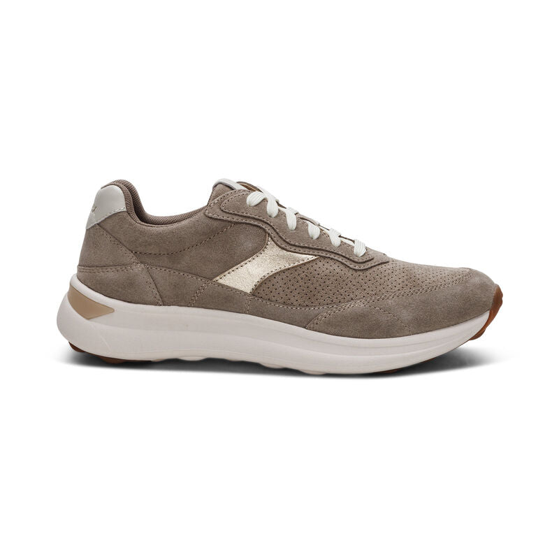 aetrex emily lace up women's | taupe