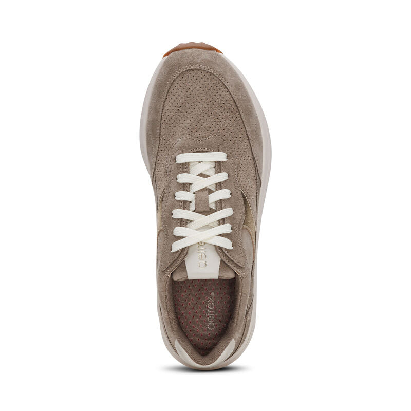 aetrex emily lace up women's | taupe