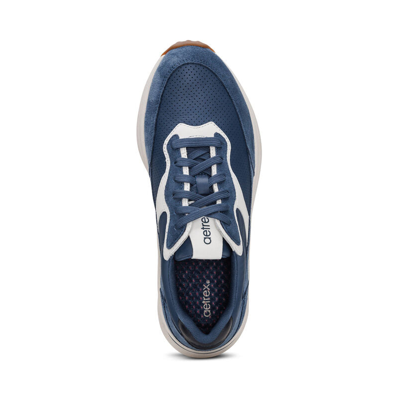 aetrex emily lace up women's | blue